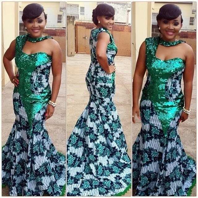 Mercy Aigbe and her ankara styles