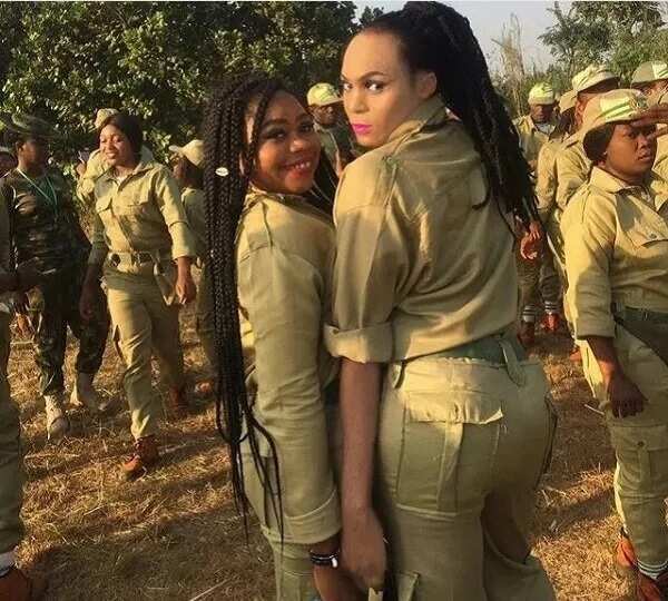 'Feminine' male cross dresser becomes center of attention at Delta NYSC orientation camp