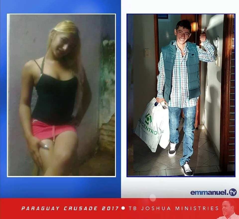Prophet TB Joshua allegedly transforms ‘woman’ to man (photos) Prophet TB Joshua allegedly transforms ‘woman’ to man (photos)