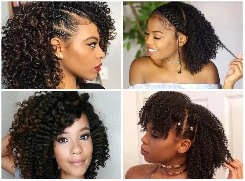 Black Natural Hairstyles Medium Length