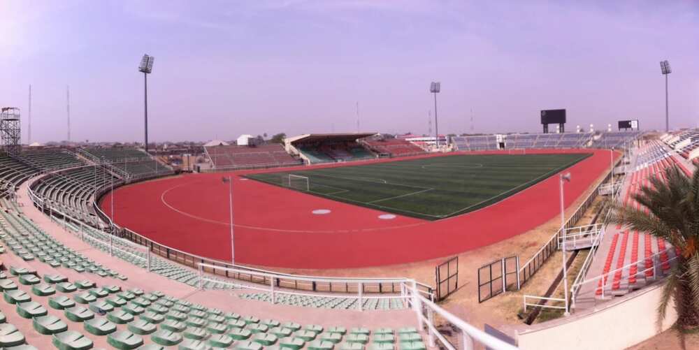 Sani Abacha Stadium currently used mostly for football matches and also sometimes for athletics