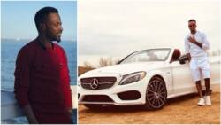 Singer 9ice shows off life on the "white" side, flaunts expensive Mercedes car (photo)