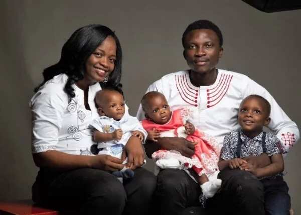 Lady who was told would not have kids, shares story of how she gave birth to 3 children (photo)