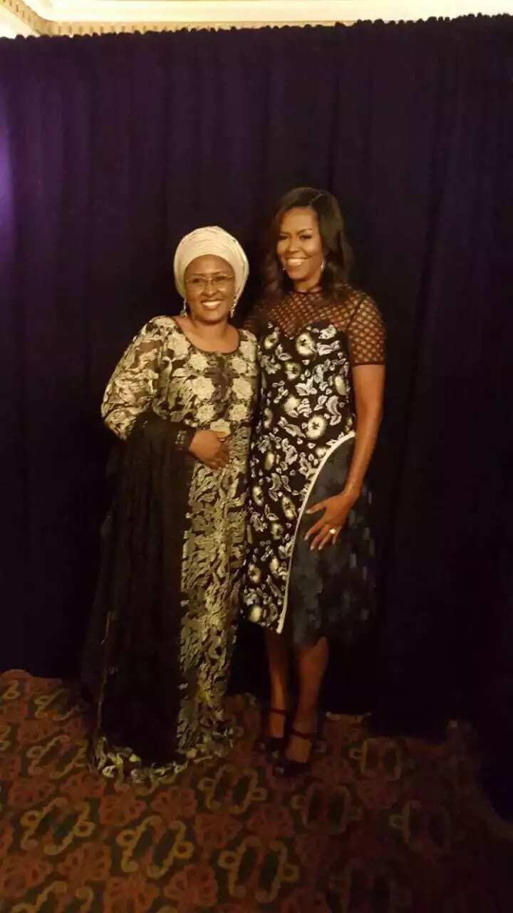 Aisha Buhari da Michelle Obama sun hadu