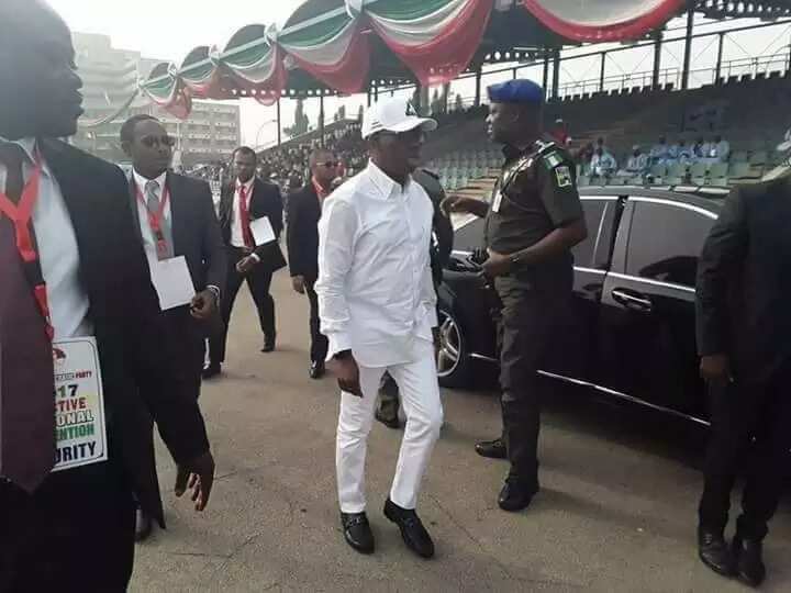 PDP convention: Makarfi, Atiku arrive as delegates get ready to vote in keenly contested election (Live updates)