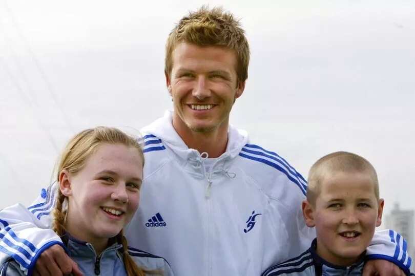 How Harry Kane and his wife met idol David Beckham at age 11