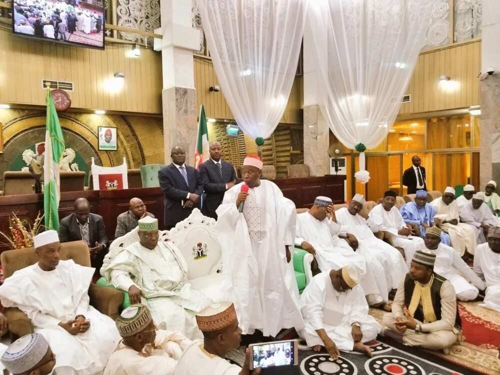 Atiku Abubakar pays condolence visit to Kano governor over death of Maitama Sule