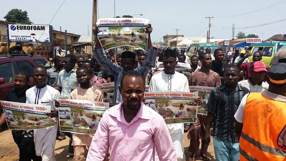 Yan shi’a sun yi zanga-zanga a Kaduna duk da haramcin da gwamnati ta sanya kan haka (hotuna)