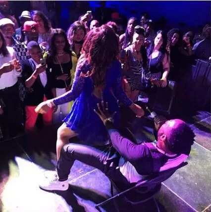 Female Fan Shows Love To KCEE In Europe