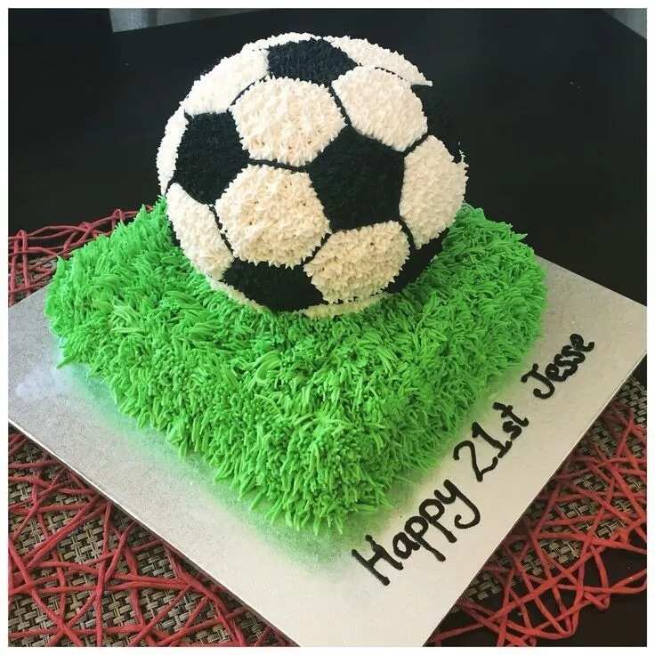 Pink Football cake 💗⚽️ | Football birthday cake, Soccer birthday cakes, Football  cake design