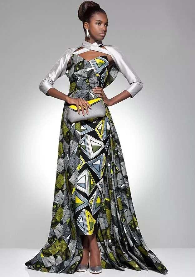 Ankara flowing gown sale