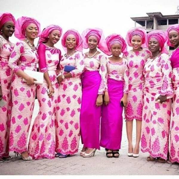 bride and friends