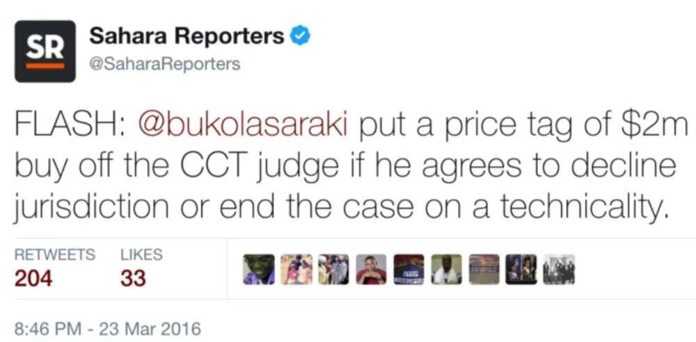 Saraki allegedly bribed CCT judge with $2m to have his case dismissed