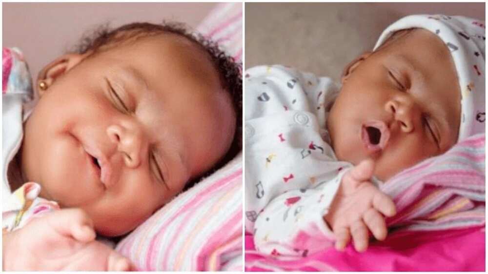 Nigerian couple welcomes beautiful baby girl 10 years after marriage (photos)