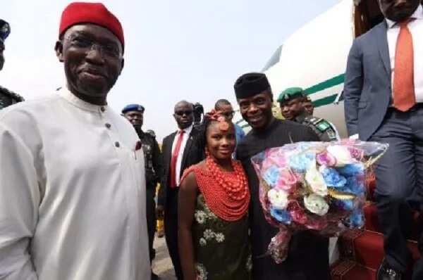 Nation Embarrassment! Tension brews as Delta traditional users walk out on Osinbajo