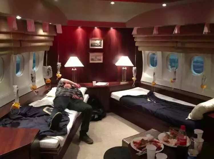 A bedroom inside Air Force One