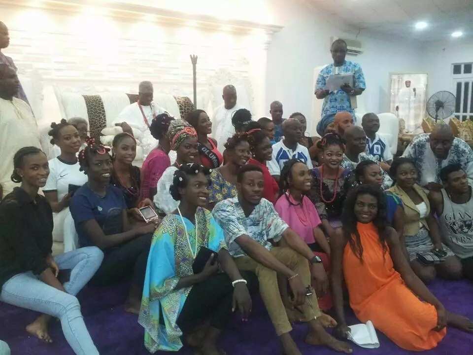 Exclusive: Ooni Of Ife Hosts Beauty Pageant Contestants (PHOTOS)