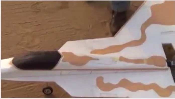 Checkout plane made from plywood by a Nigerian man