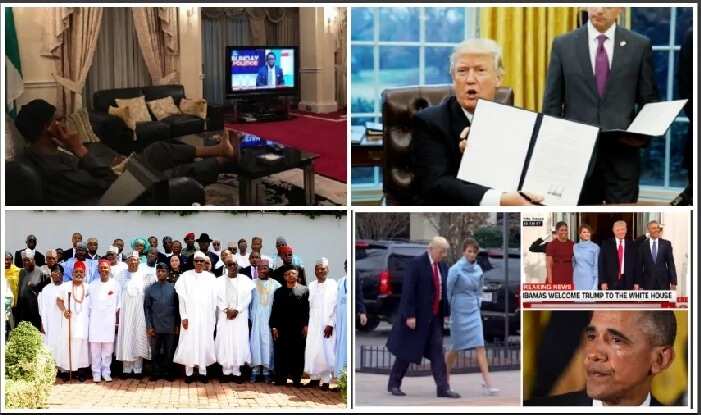 "What Trump has done in 2-days, Buhari has not done in 2-years" - Nigerians React to Hurricane Trump