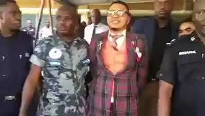 Bishop Obinim arrested and led away in handcuffs (photos)