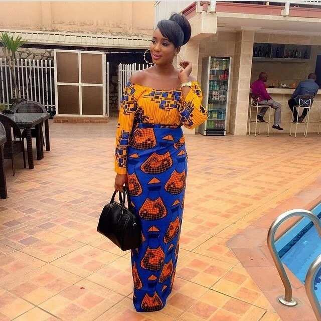 Ankara two wrapper sales and blouse styles