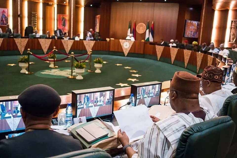 After sending list of two ministerial nominees, Buhari presides over FEC meeting (photos)