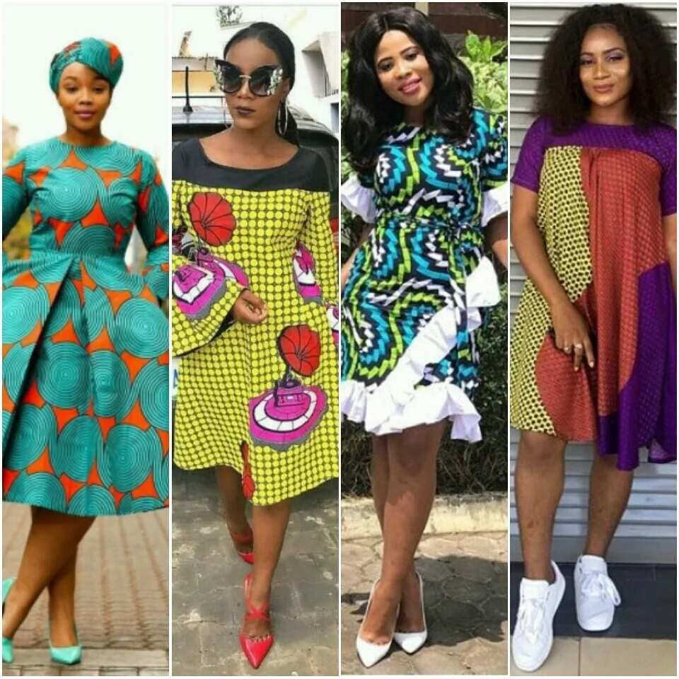 ankara styles to hide big tummy