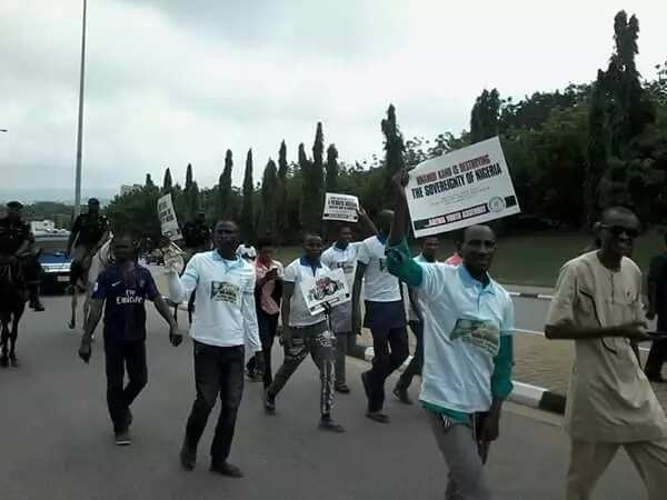 The group accused Kanu of undermining the sovereignty of Nigeria. Photo credit: Eric gossip