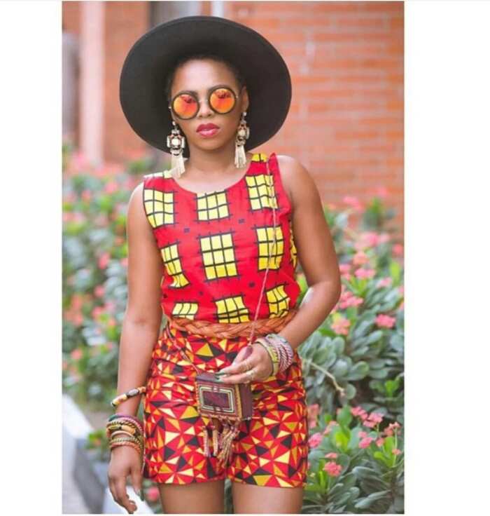 How to Cut and Sew Ankara Shorts with Side Pockets for Ladies