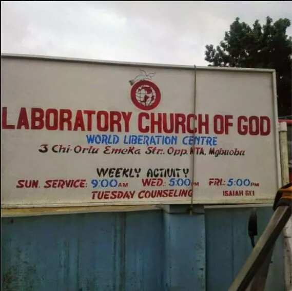 Hilarious names of churches you will find in Nigeria (photos)