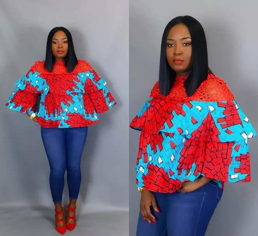 Ankara blouses on jeans: best designs 2017-2018 Legit.ng