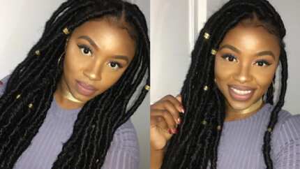 Nigerian braids hairstyles with wool - Legit.ng