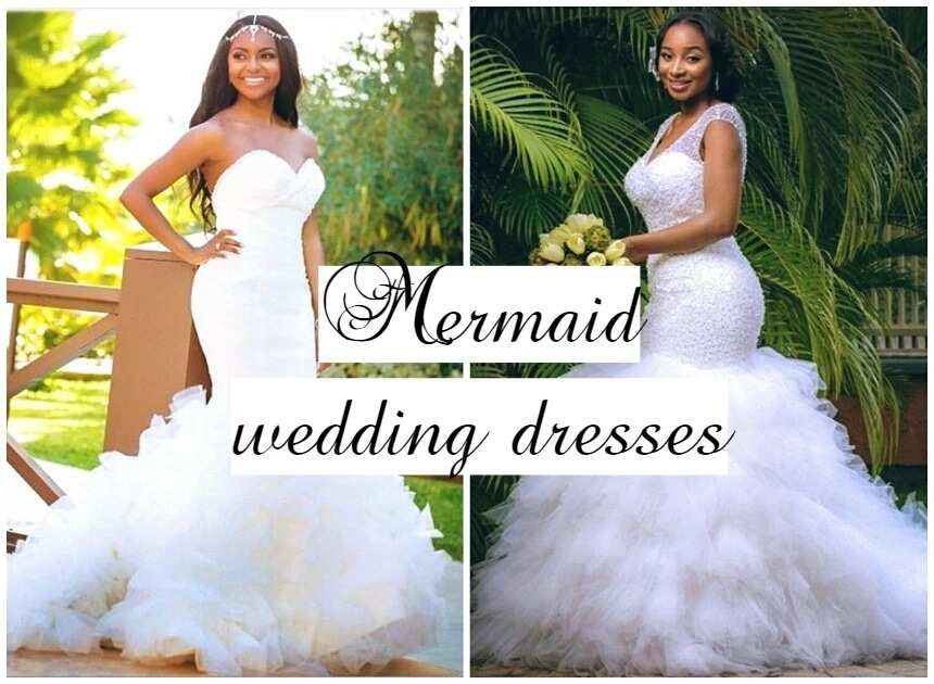 Nigerian mermaid hotsell wedding gowns