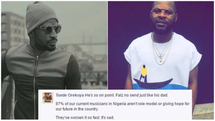 He’s so on point! Nigerians commend Falz after he ‘attacked’ musicians who praise fraudsters in their songs