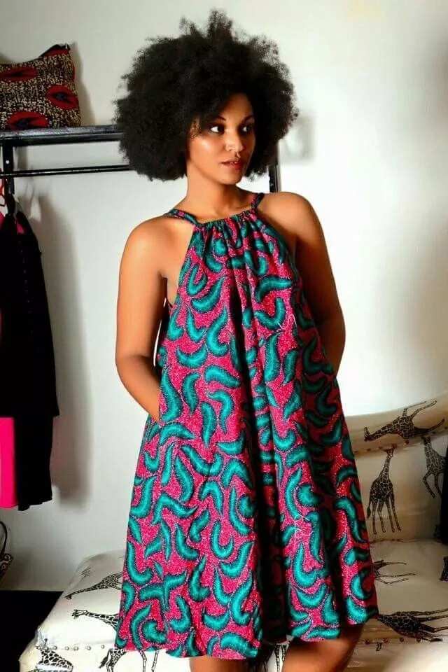 Ankara maternity gown design