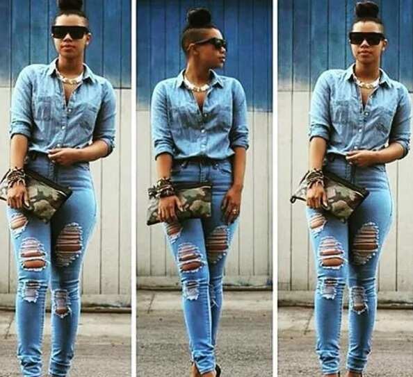 Buy Ripped Jeans Women Online In India  Etsy India