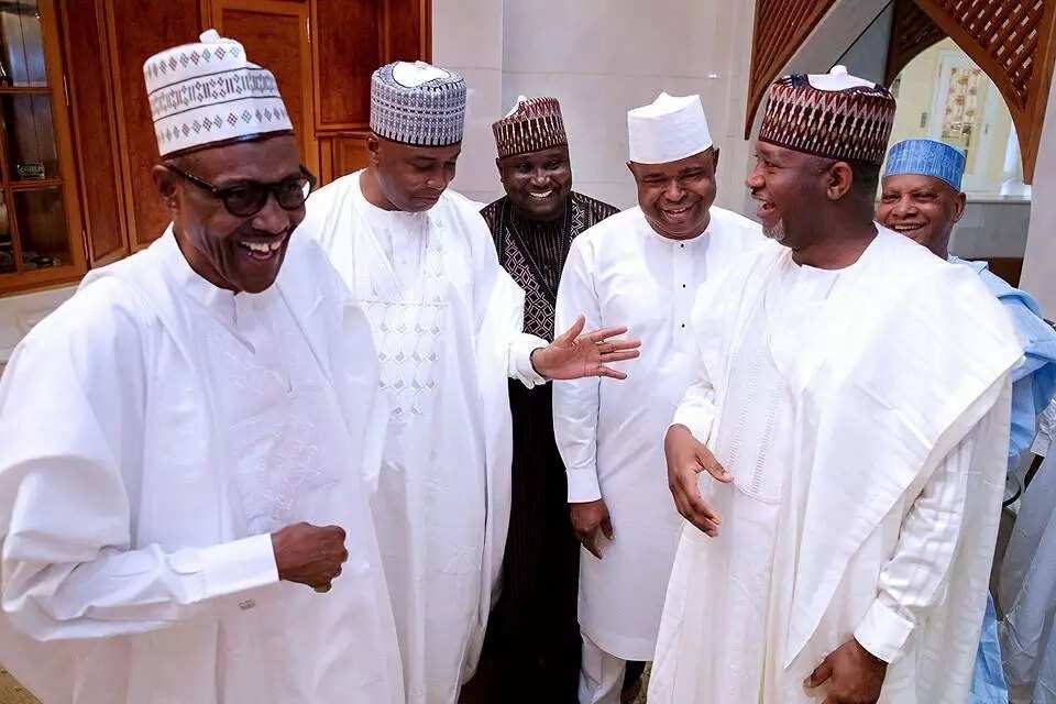 Breaking: Buhari, Saraki and others come together for Nigeria at 57 (photos)