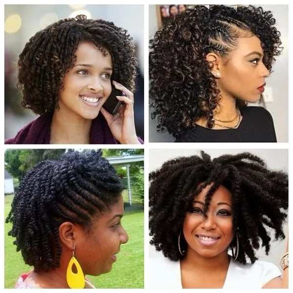 Natural hairstyles for medium length hair