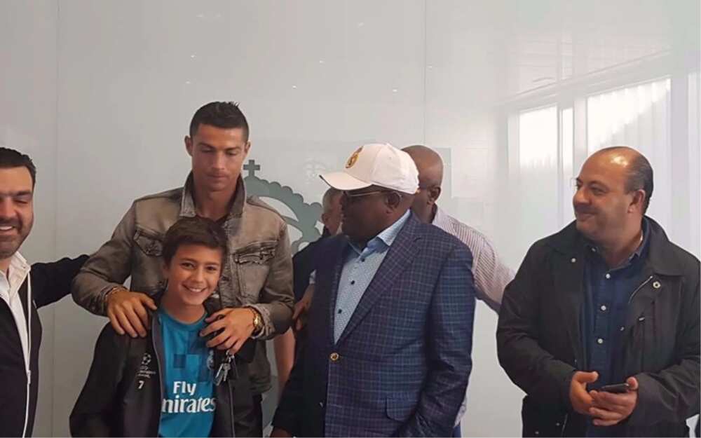 Governor Wike meets Real Madrid super stars Ronaldo, Sergio Ramos