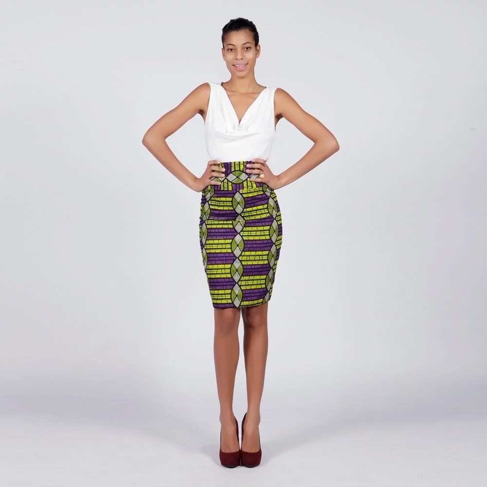 ankara straight skirt