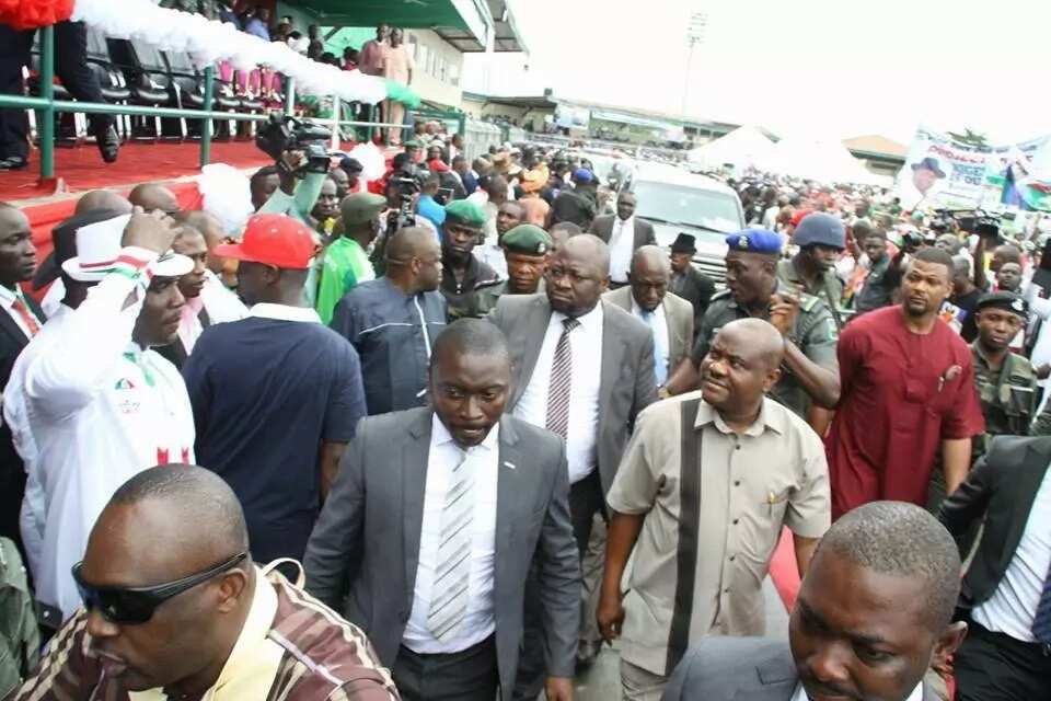 PHOTOS: GEJ, Patience And Wike Attend Rally In Bayelsa