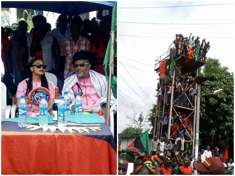 Nnamdi Kanu and his wife receive royal welcome in Anambra (photos)