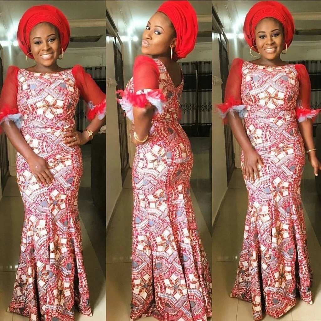 hausa ankara gown styles