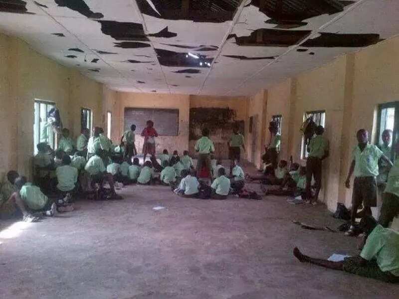 A classroom somewhere in Nigeria