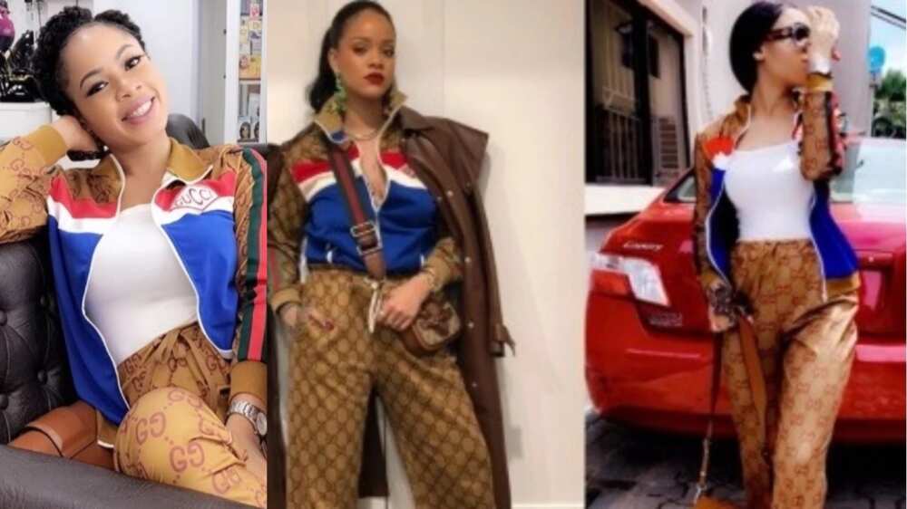 Fans blast Nina for allegedly wearing a fake Gucci tracksuit