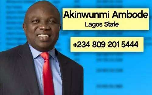 Phone numbers of serving governors in Nigeria published