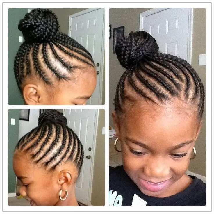 Box braids bun