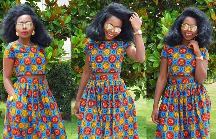 African Kid Girl Crop Top And Skirt Girls Crop Tops, African Dresses ...