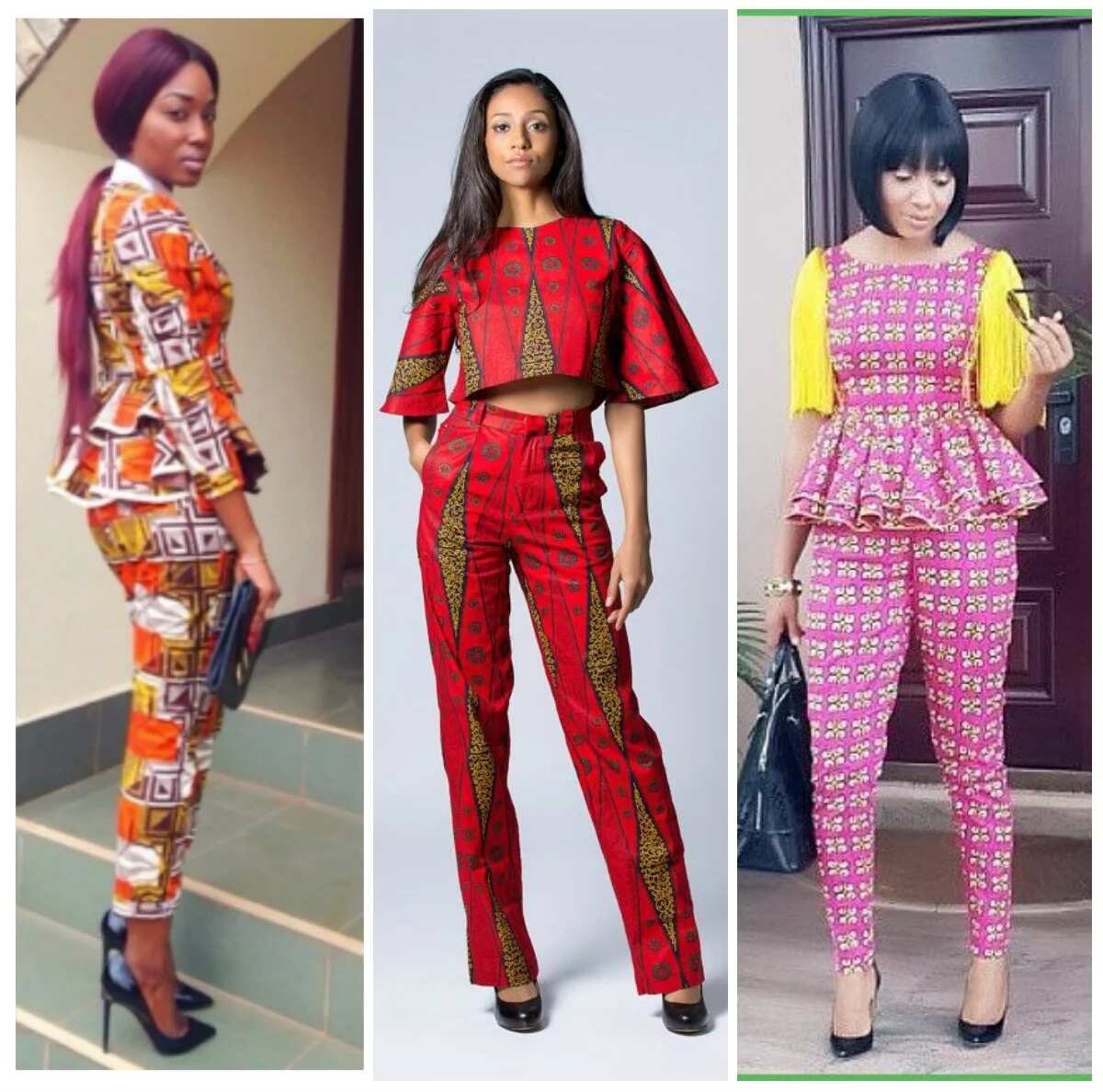 ankara trouser designs for ladies