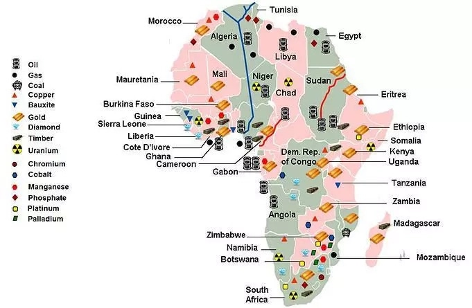 natural resources in africa map Richest African Countries In Terms Of Natural Resources Legit Ng natural resources in africa map